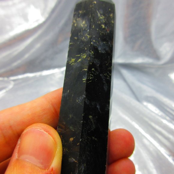Astrophyllite Polished Tower Generator Crystal Meditation Tool - Picture 3 of 8